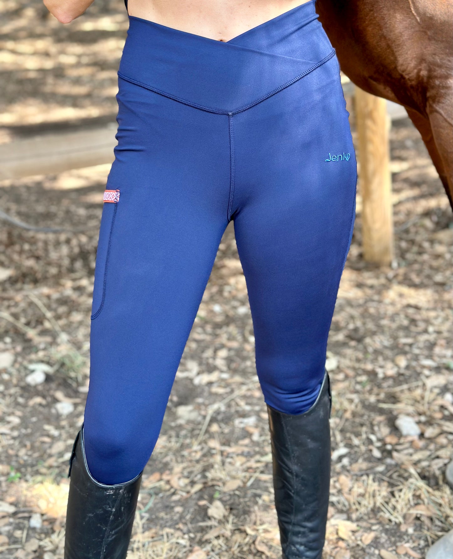 legging bleu marine